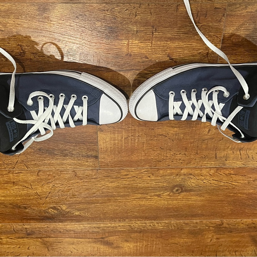 Converse Navy and White High-Top Sneakers